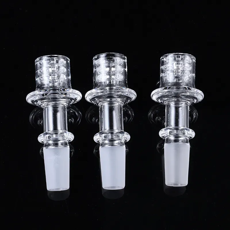 Diamond Knot Quartz Enail Banger High Quality Smoking Accessories With 10mm 14mm Male Joint For Mini Nector Collector Kits Dab Tools Quartz Nails GQB25 3mm Thick