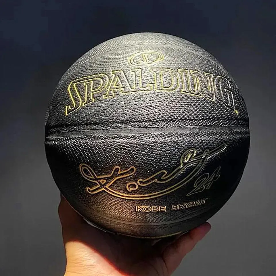 Ballen spalding 24k zwarte mamba merch basketbal ball camouflage herdenkingseditie slijtvast maat 7 graffiti gele groene trend