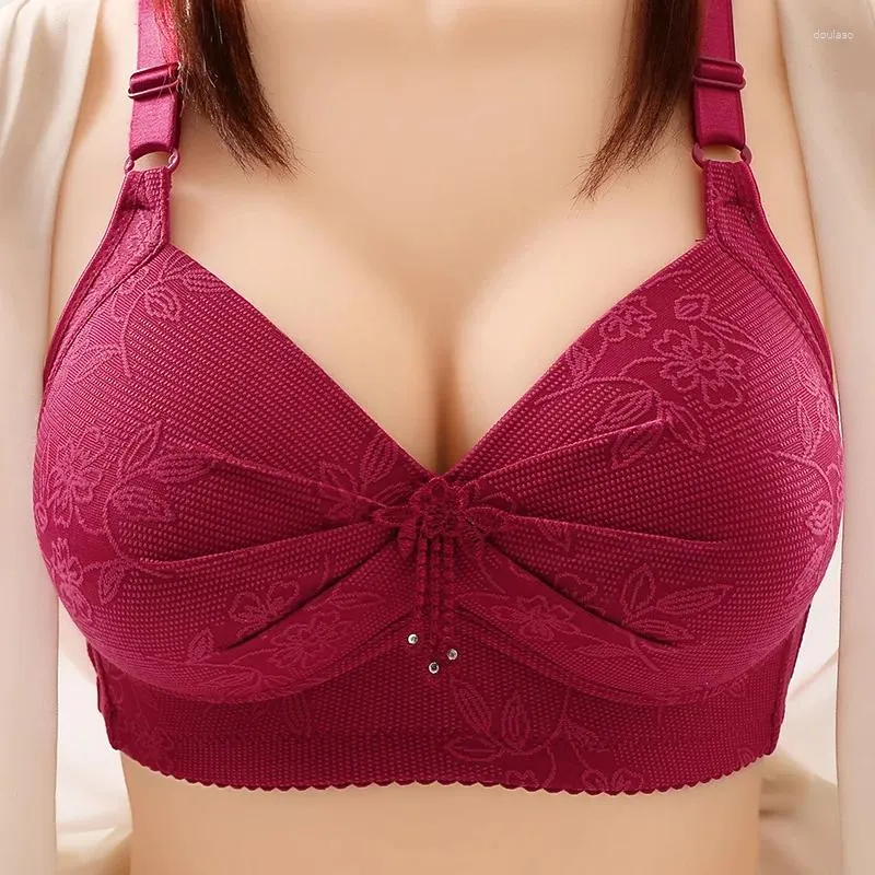 Bras 36 44 B/C Large Size Women Sexy Push Up Brassiere Wireless