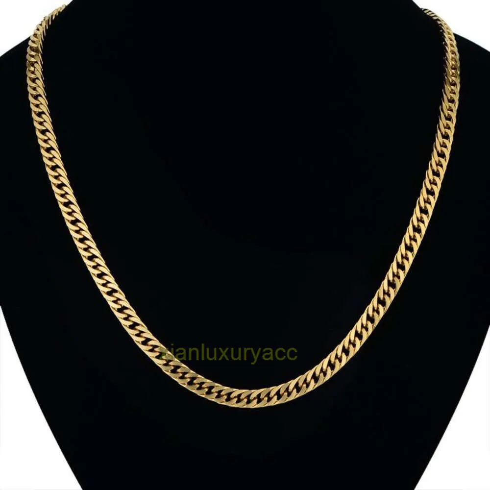 Colar de corrente cubana venda inteiraVintage Long Gold Chain For Men Chain Necklace New Trend GoldS Color Aço inoxidável Grosso Bohemian Jewelry Colar Masculino Colar