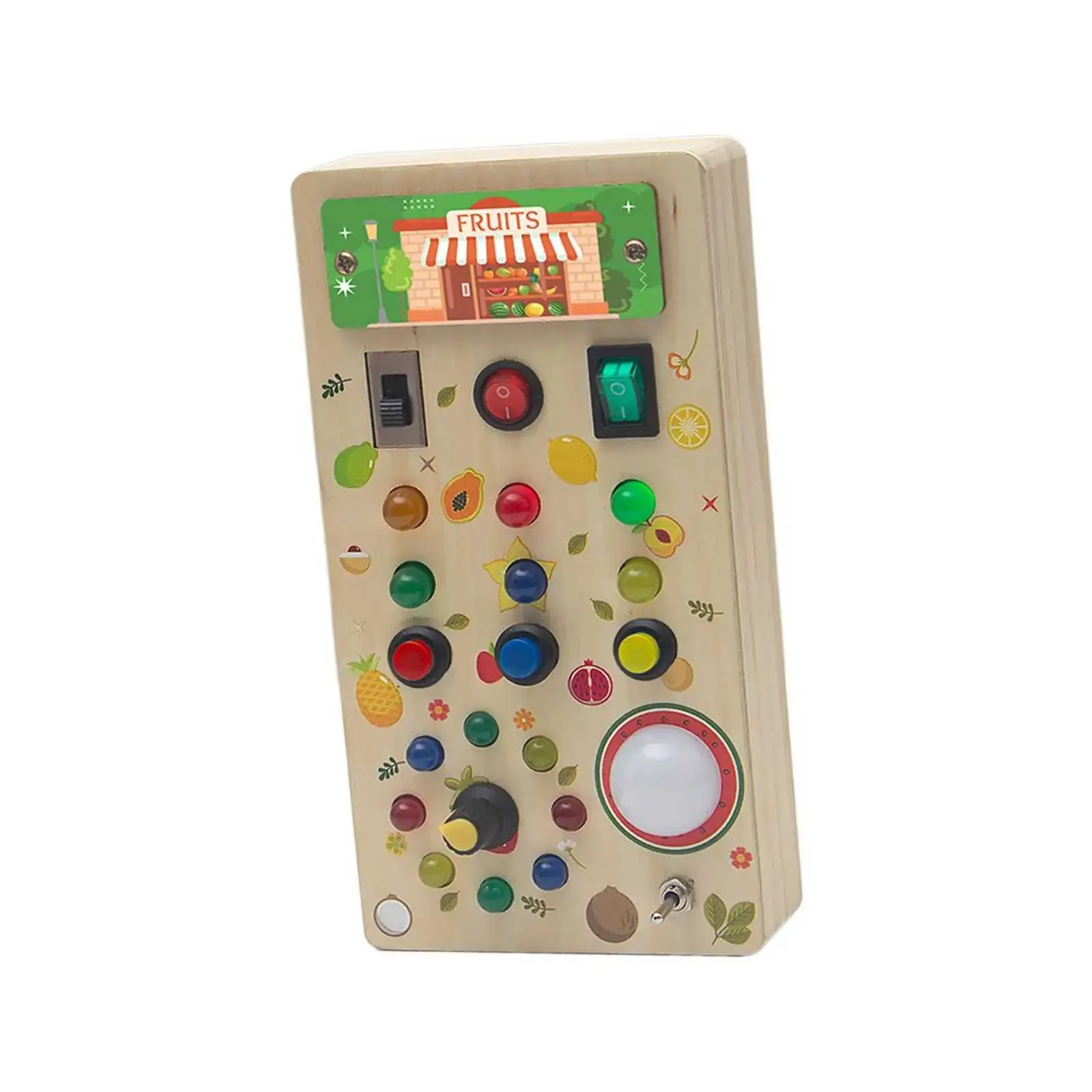 Led Switch Toy Wooden Switch Board for Activities Kindergarten Babies