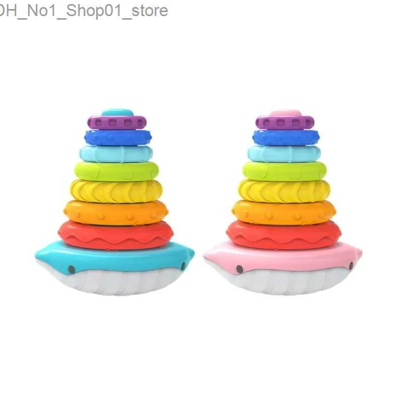 Sorting Nesting Stacking toys Kids Stacking Rings Toy Early Educational Toy Stacking Toy Hand-Eye Coordination Training Toy for Children School Play Q231218