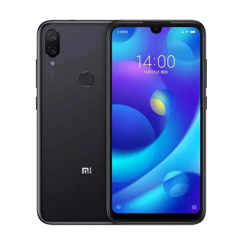 Xiaomi Original Xiaomi Mi Play 4G LTE Telefon komórkowy 6 GB RAM 64GB 128 GB ROM HELIO P35 OCTA ROROWY ANDROID 5.84 "Pełny ekran 12.0MP 2900 mAh Fing