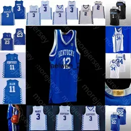 Mi08 Kentucky Wildcats Basketball Jersey NCAA College Antonio Reeves CJ Fredrick Jacob Toppin Wallace Livingston Onyenso Ware Thiero Tshiebwe Clarke Maxey Quickl