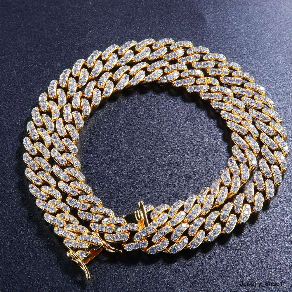 Collana Uomo Donna a Catena Barbazzale Cubana Hip Hop Sottile Grande