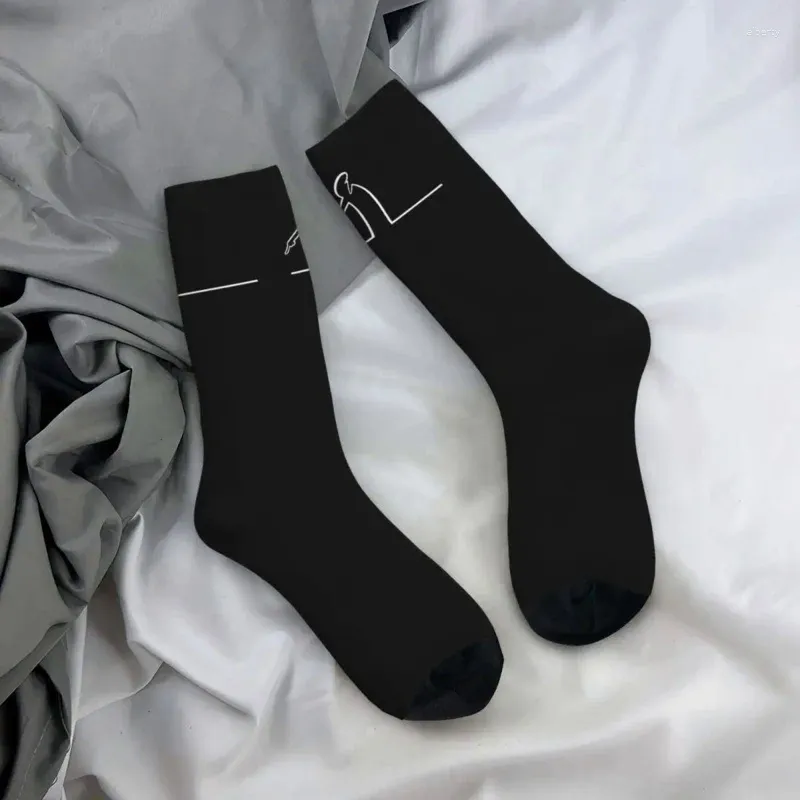 Calcetines divertidos de poliéster para hombre y mujer, medias