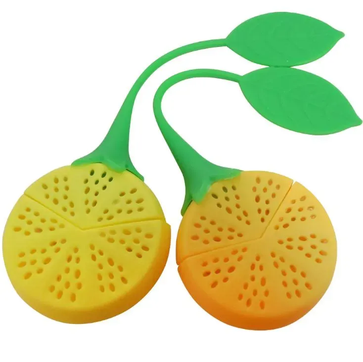 HOT Silicone Teabag Tea Lemon Style Strainer Infuser Teapot Teacup Filter Bag for gift Free DHL 1218