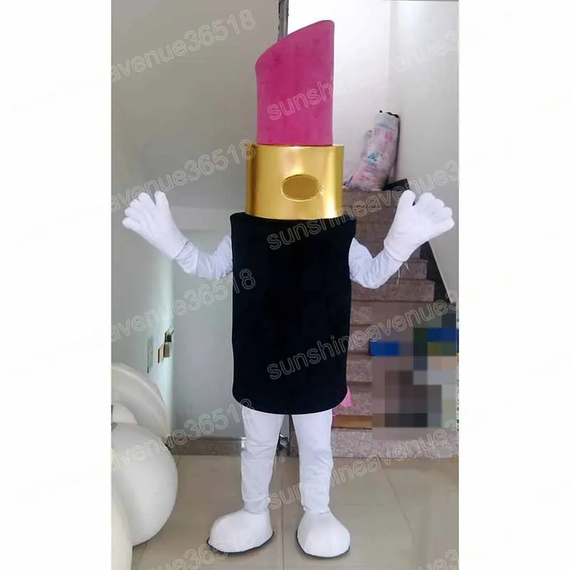 Adult size Lipstick Mascot Costume Cartoon theme character Carnival Unisex Halloween Carnival Adults Birthday Party Fancy Outfit For Men Women