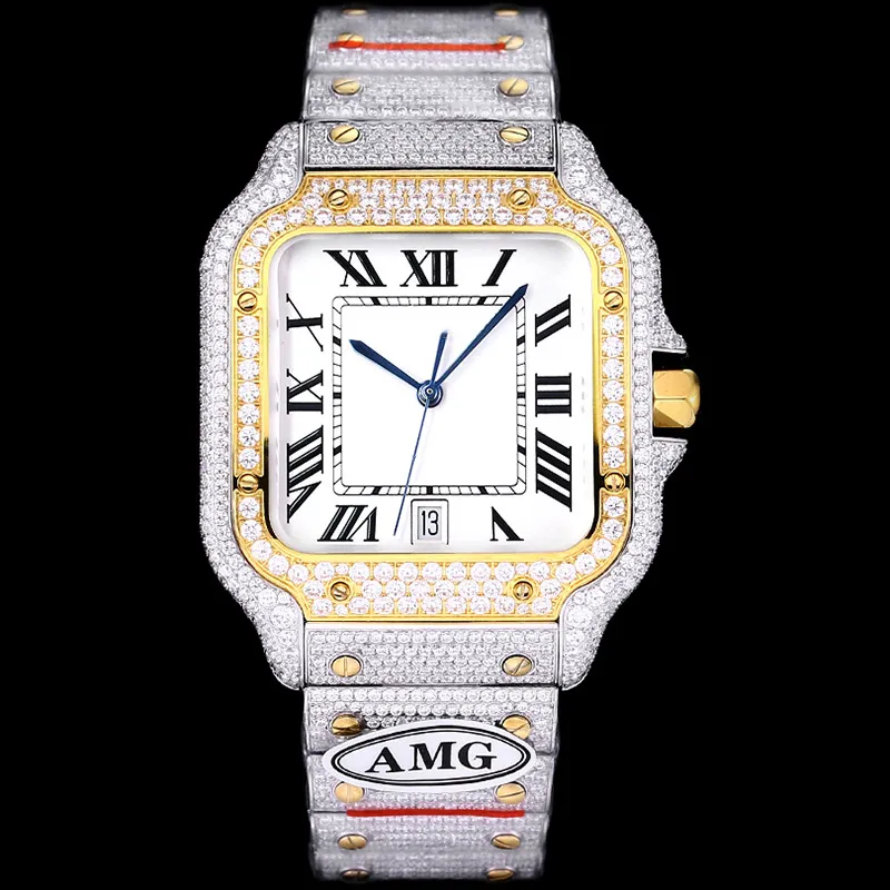 Orologio con diamanti Orologi da uomo Meccanico automatico 40MM Orologio da polso da donna con zaffiro 904L Cintura in acciaio inossidabile di fascia alta Montre de Luxe