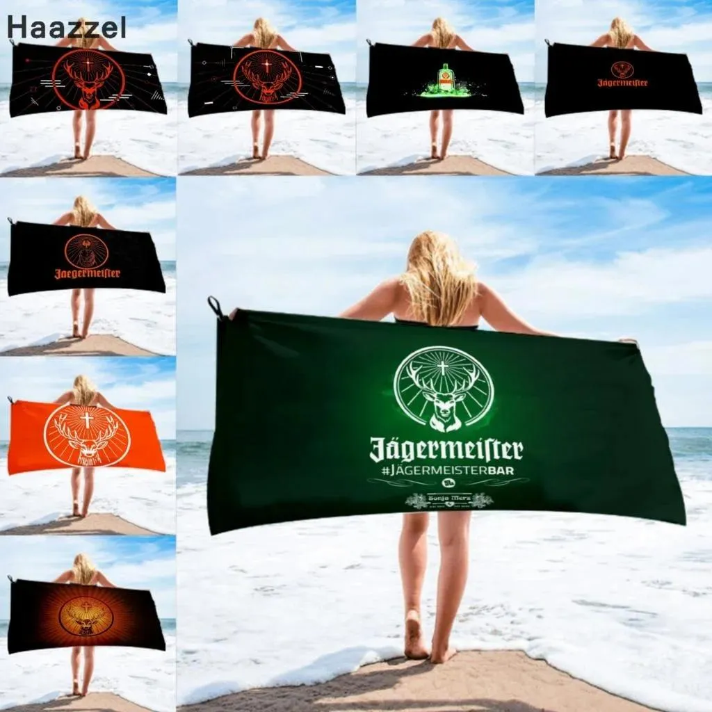 Ensemble Jagermeister serviette de bain en microfibre serviette de plage femme soie imprimée jupe longue enveloppé bikini couvert couverture de protection solaire