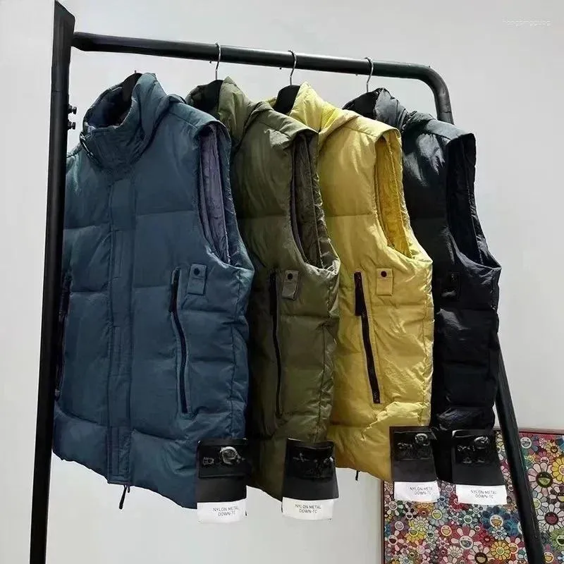 Gilets pour hommes 2023 haute qualité hiver coton gilet veste marque de mode et femme imperméable épaissie