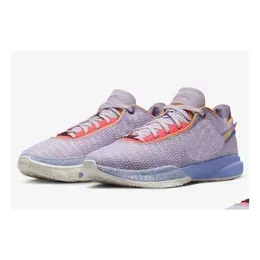 Athletic Outdoor Purple Pse Lebrons 20 Violet Frost For Sale Men Basketball Shoes Sport Shoe Trainner Sneakers Us7Us12 Drop Delive Dh6Xq