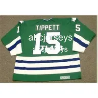 #15 DAVE TIPPETT Hartford Whalers 1983 CCM Vintage Hockey Jersey or custom any name or number retro Jersey