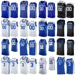 College Kentucky Wildcats Basketball Jerseys 3 Bam Adebayo 15 Willie Cauley-Stein 12 Brandon Knight 4 Hamidou Diallo 21 Tayshaun Prince 3 Tyler Ulis Stitched NCAA