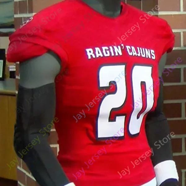 Louisiana Ragin` Cajuns Football Jersey NCAA College Charles Tillman Levi Lewis Trey Ragas Elijah Mitchell Peter LeBlanc Williams Gardner Logan Klotz