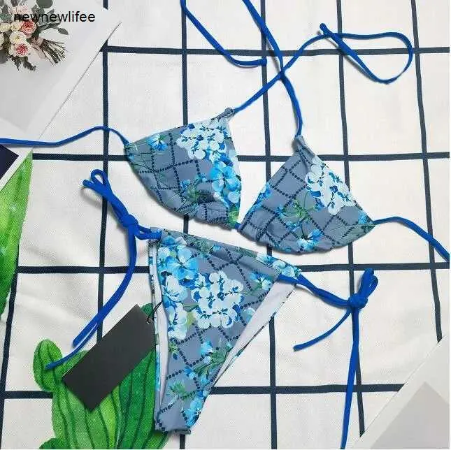 Summer Bikini Set Womens badkläder brevtryck damer baddräkt bikinis bär baddräkt favorit