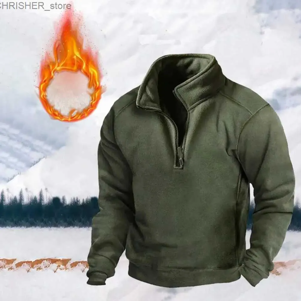 Vestes tactiques US hommes tactique veste extérieure vêtements de chasse chaud fermetures à glissière polaire pull hommes coupe-vent automne hiver manteau thermique sous-vêtements L231218