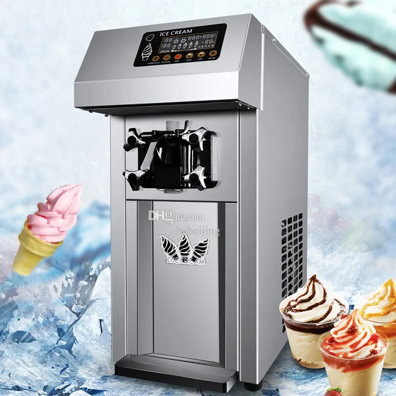Zachte ijsmachine Commerciële ijsmachine Eén smaak Zoete kegelautomaat 1200W