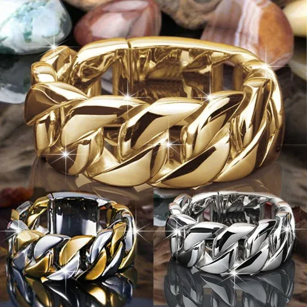 Vintage hip hop punk 14k jaunes jaunes rigs cross twist chaîne or couleurs riveaux pour femmes cadeaux anillo hombre