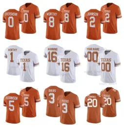 Texas Longhorns Football Jersey College Quinn Ewers Arch Manning Bijan Robinson Xavier Worthy Campbell Brian Orakpo Earl Thomas Vince