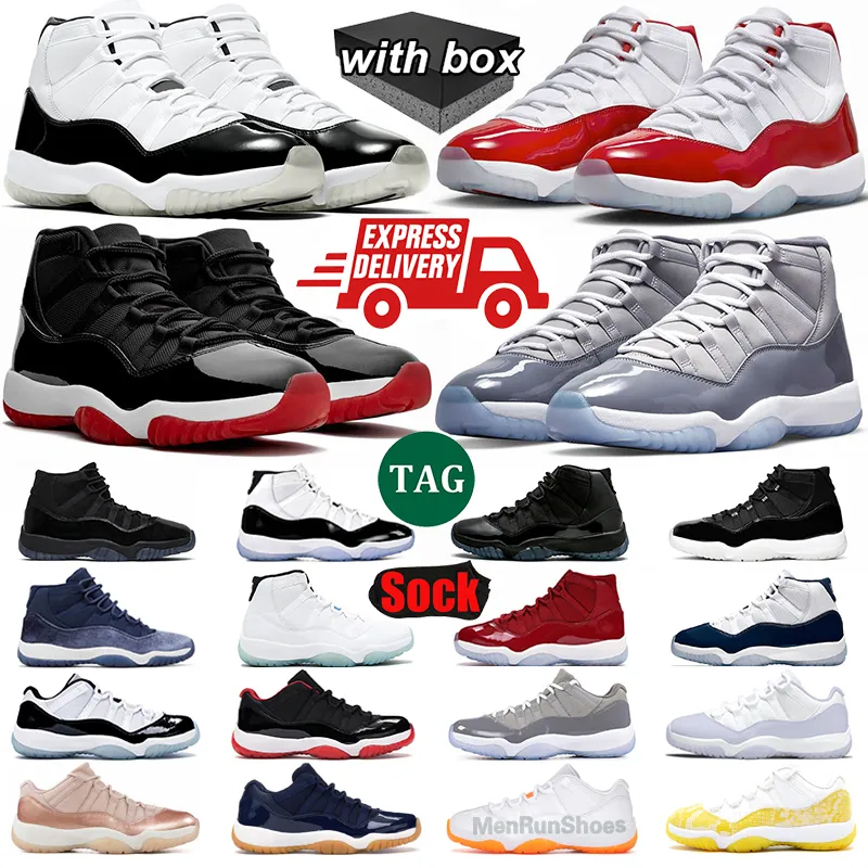 con scatola cool grey 11s cherry high scarpe da basket cement grey low jumpman 11 jump man jubilee concord pelle di serpente rosa j11 bred gamma University Blue sneaker di design