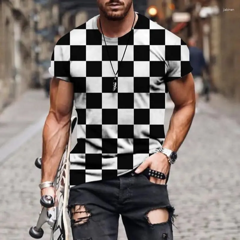 Men's T Shirts Summer 3D Printing T-Shirt For Men Lattice Ancient Mythical Animal Images Cool Breathable Short Sleeves Trendy Casual Tshirt