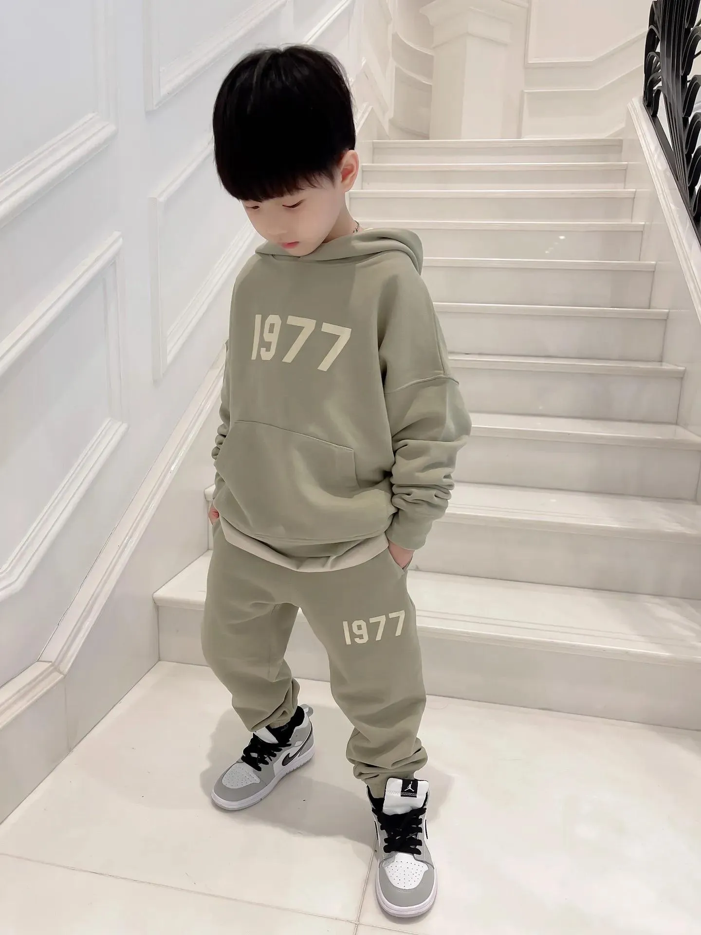 Sets Kids Boys Girls Sets Two Piece Outfits Autumn Winter Baby Boy