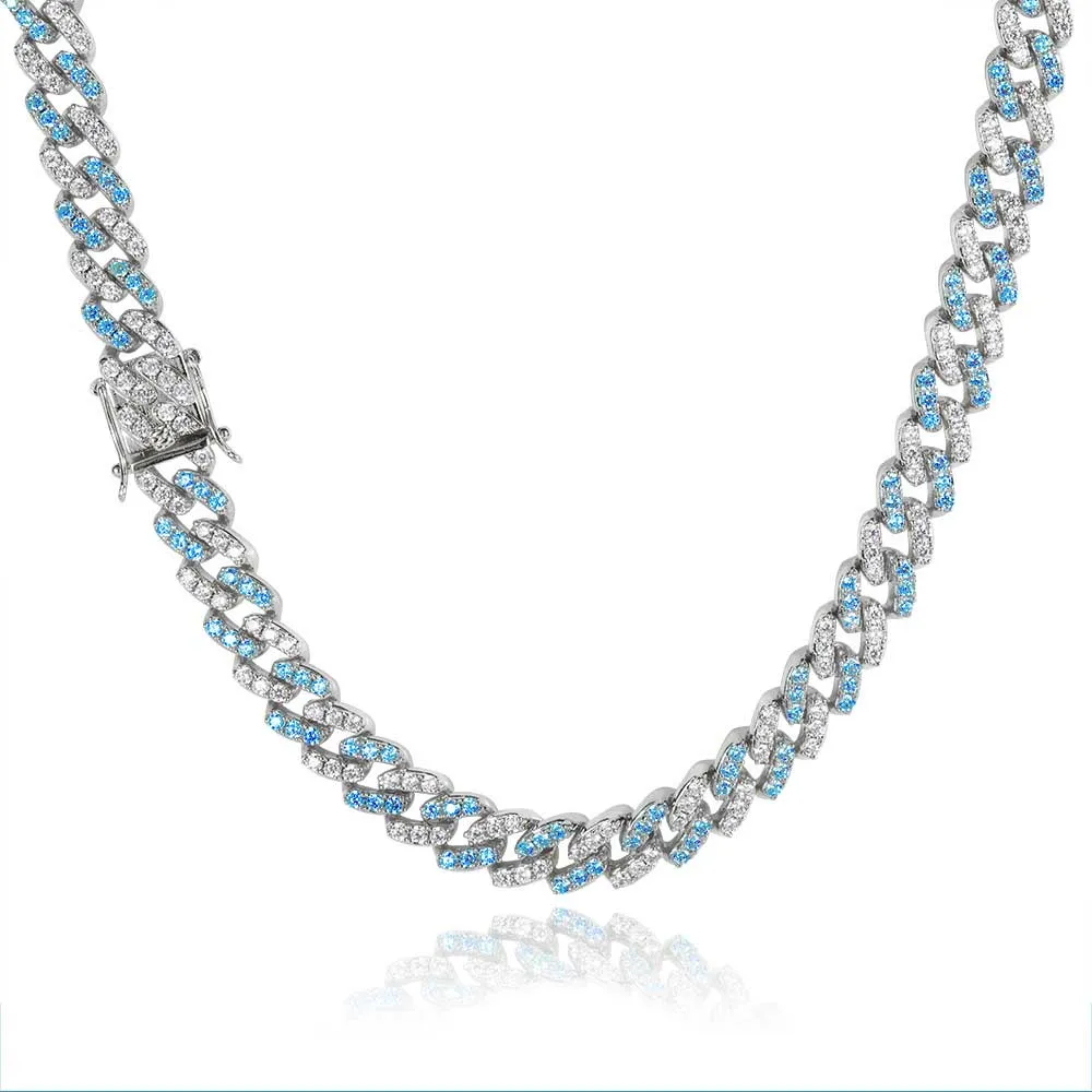 Iced Out Cuban Link Chain White Gold Filled Choker Necklace Thick Miami Hip Hop Jewelry Basic for Mens Women_ipsvogv.com