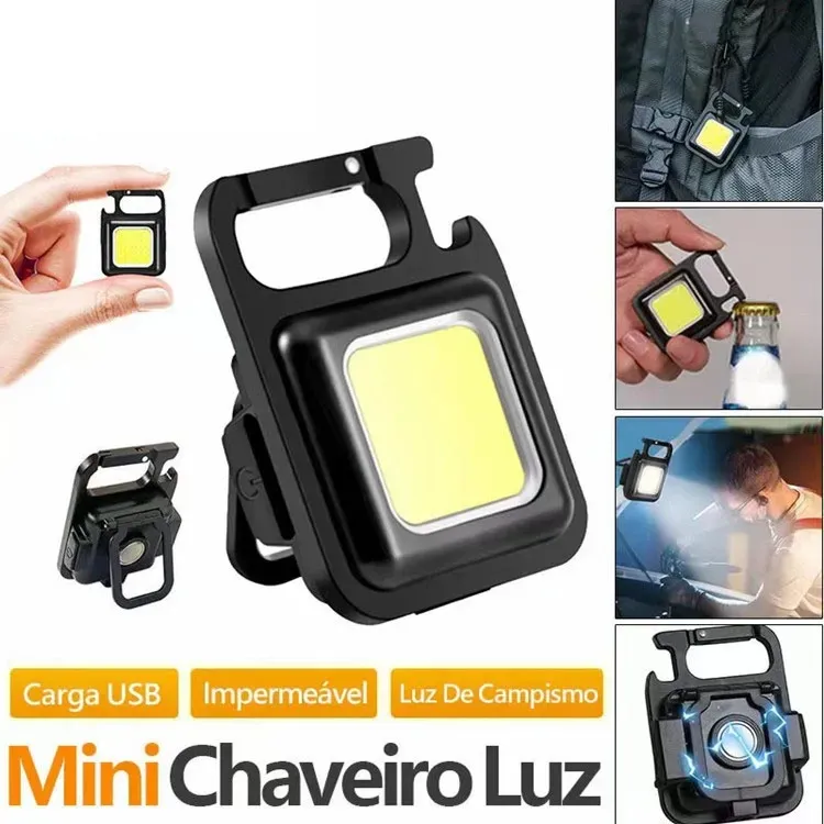 Mini porte-clés USB COB, lampe de travail pour réparation de voiture, veilleuse d'urgence domestique, vente en gros