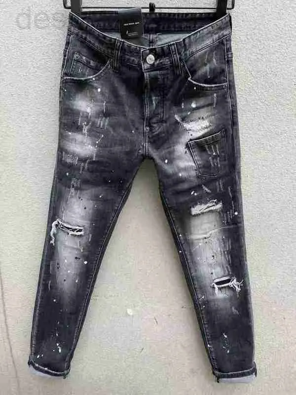 Herenjeans designer jeans Designer heren denim borduurbroek mode gaten broek Amerikaanse maat 44-54 hiphop noodlijdende rits broek voor mannen 2023 best verkocht