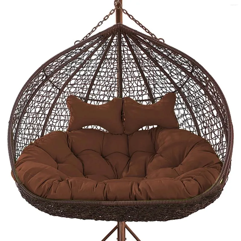 Sedia Sospesa Con Cesta A Uovo Di Rattan Grigio Per Interno Ed Esterno