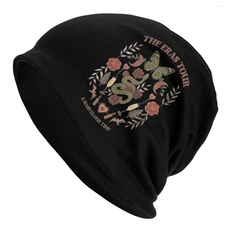 Berets Eras Taylor Midnight Bonnet Hat Hip Hop Outdoor Swiftie Skullies Beanies Chapéus Homens Mulheres Quentes Multifuncionais Caps
