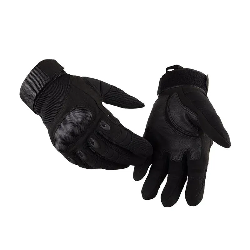 Gants tactiques à doigt complet pour hommes, coquille dure, militaire, chasse en plein air, Airsoft, Paintball, antidérapants, résistants à l'usure, pour moto