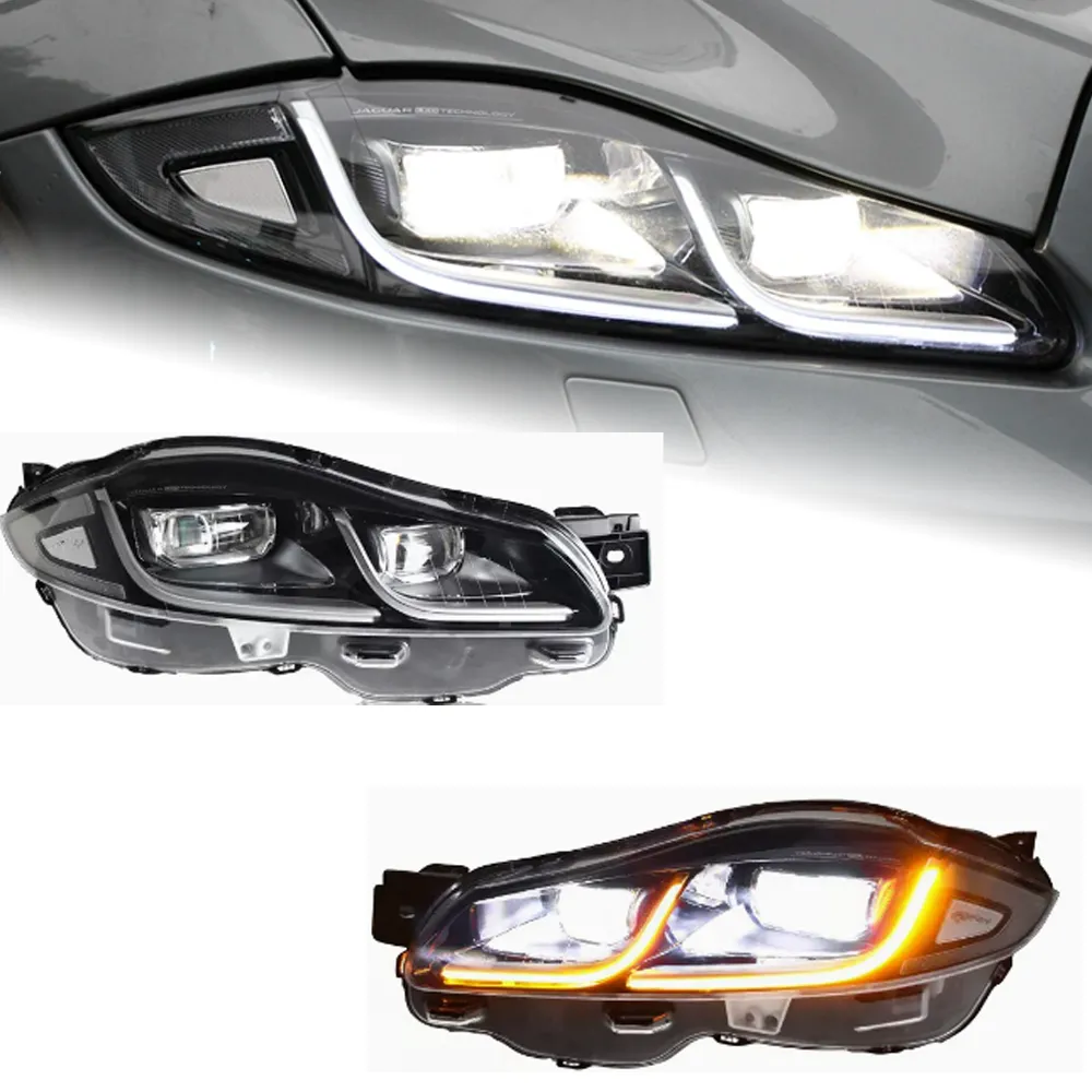 Car Head lamp for Jaguar XJL Headlights 20 11-20 19 XJ XF XE Headlights DRL Turn Signal High Beam Daytime Lights