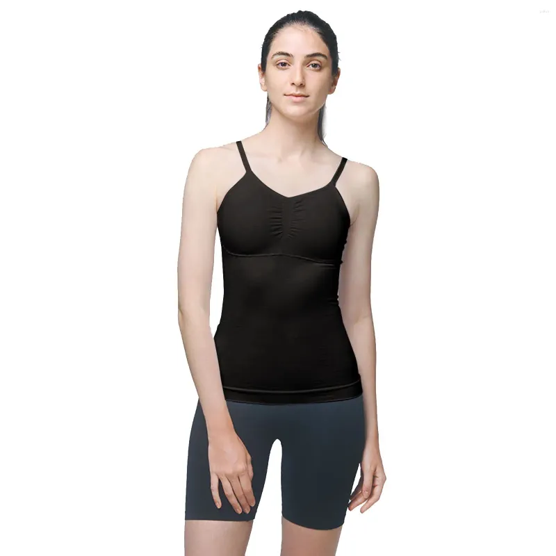 Fashion Women Body Shaping Camisole Built-in Padded Bra Shapewear Shirts  Tummy Control Slimming Corset Compression Tank Top @ Best Price Online
