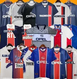 Retro Soccer Jerseys Maillots de football shirt paris 90 91 92 93 94 95 96 97 98 99 00 01 02 03 12 13 17 18 Vintage uniform OKOCHA PAULETA WEAH CAVANI DI MARIA RONALDINHO