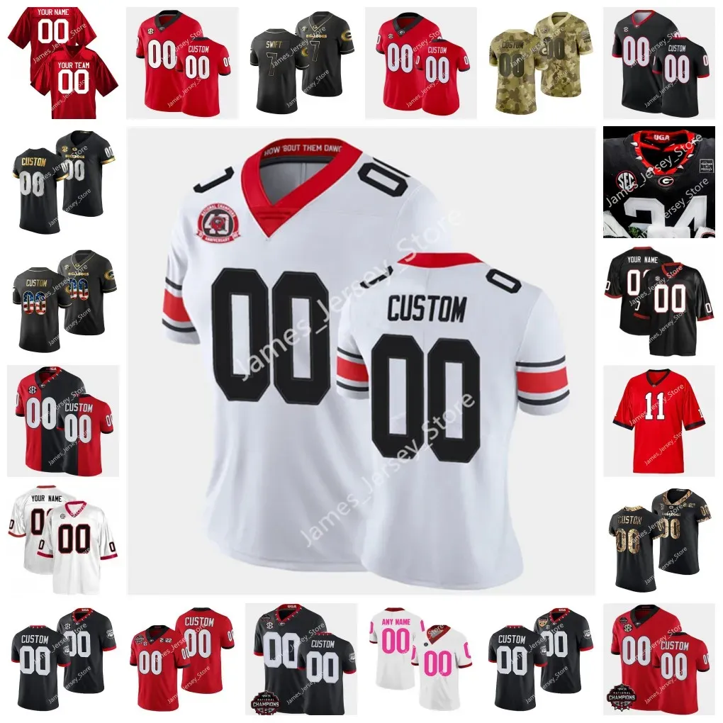 Brock Bowers Jerseys UGA Playoff Ed College Football Jersey 4 James Cook 22 Kendall Milton 12 Rian Davis 15 Carson Beck 60 Clay Webb 1