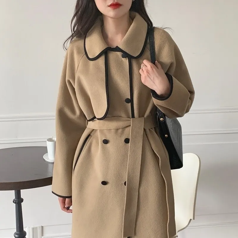 Double layered hem coat top