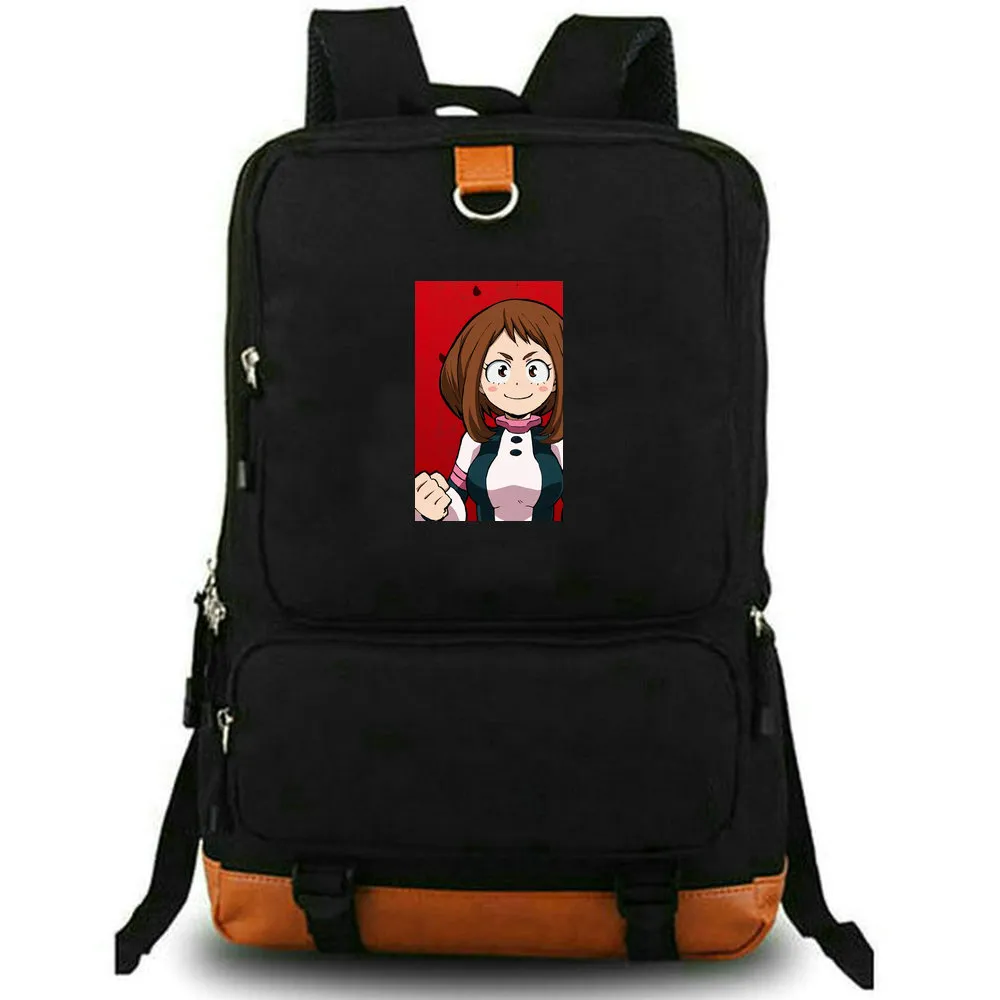 Ochaco Uraraka backpack My Hero Academia daypack Portable school bag Anime packsack Print rucksack Leisure schoolbag Laptop day pack