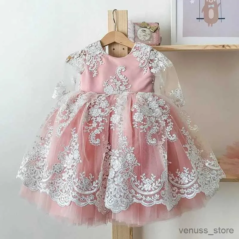 Girl's Dresses 12M Baby Girl 1 Year Birthday Dress Newborn Christening Gown Infant Girls Dress Toddler Baptism Dresses Little Baby Vestidos