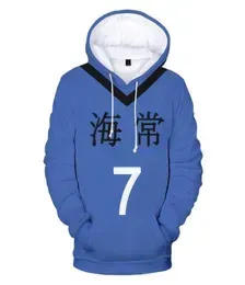 Men039s Hoodies Sweatshirts 3D Anime Kuroko039s Basketball Kuroko No Basket Basuke Kaijo School Uniform Kise Ryota Unisex 3298329