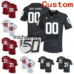 Mich28 kbshopNCAA College Jerseys  State Cougars 3 Tyler Hilinski 32 James Williams 34 Steve Gleason 37 Justus Rogers Custom Football Stitched