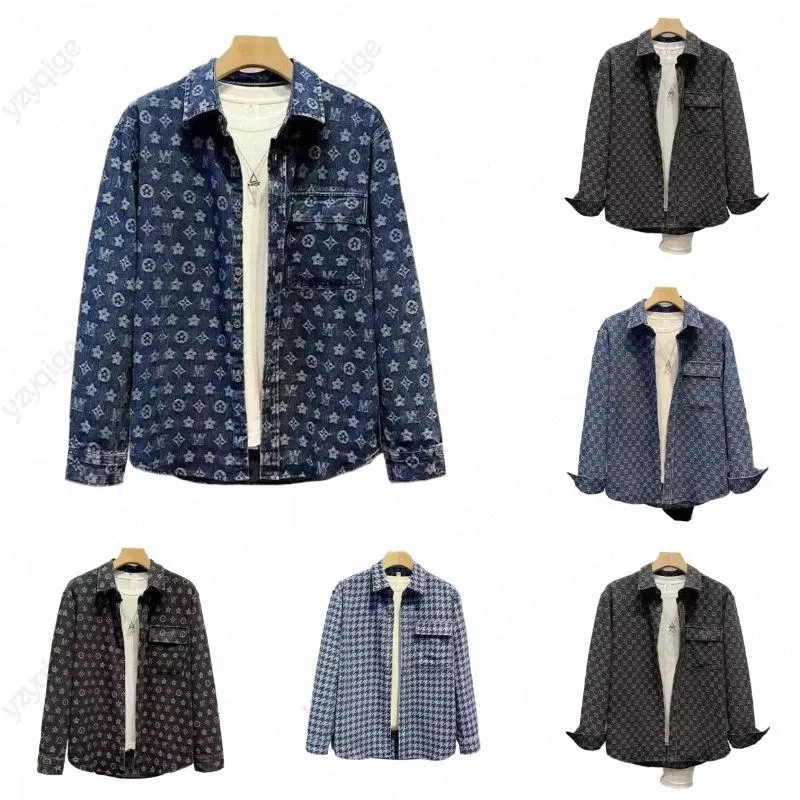 veste de designer pour hommes vestes en denim de mode chemise rétro de luxe léger hip hop streetwear chemises en denim surdimensionnées chemise habillée à manches longues pour homme vêtements manteaux décontractés