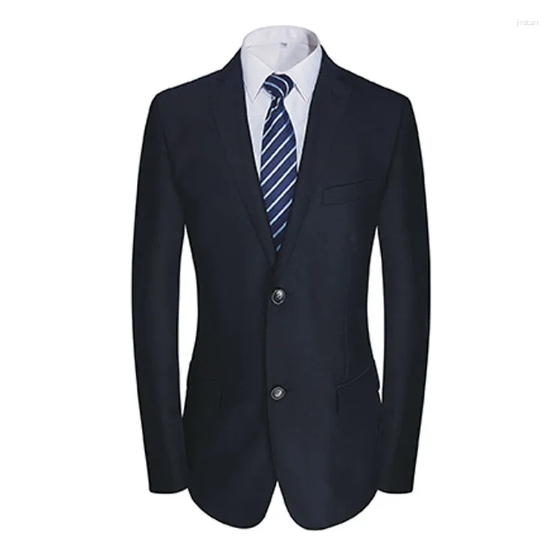 Herrdräkter E1391-Men Casual Summer Suit Loyst Fitting Jacket