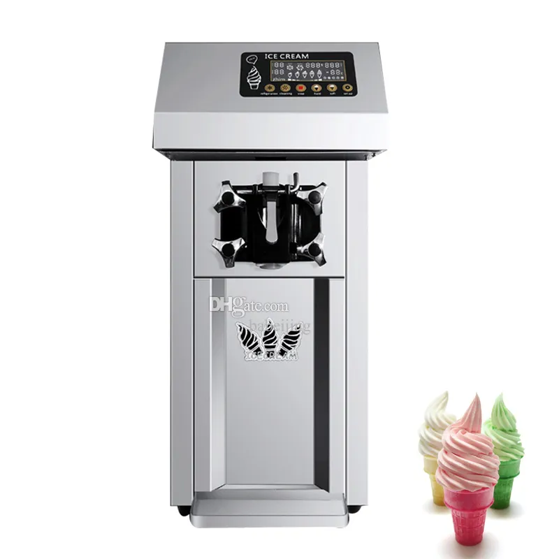 Máquina de sorvete comercial macia, desktop, 1 sabor, máquina de fazer sorvete, 1200w