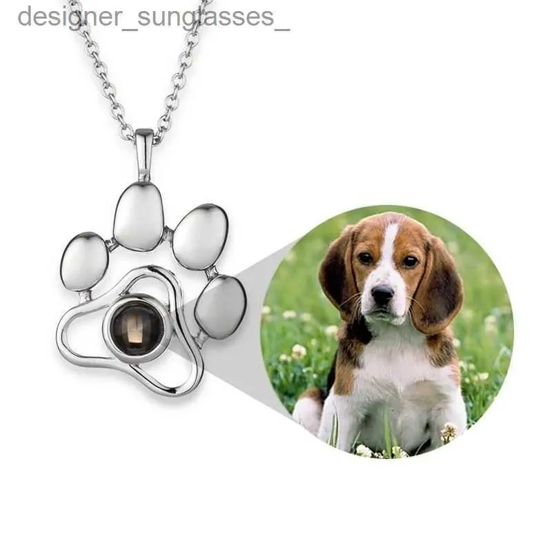 Collane con ciondolo Collana personalizzata per proiezione di foto per animali domestici Collana per cane gatto P Ciondolo memoria Gioielli Regalo Dropshipping Regali personalizzati per la festa della mamma 2023L231218