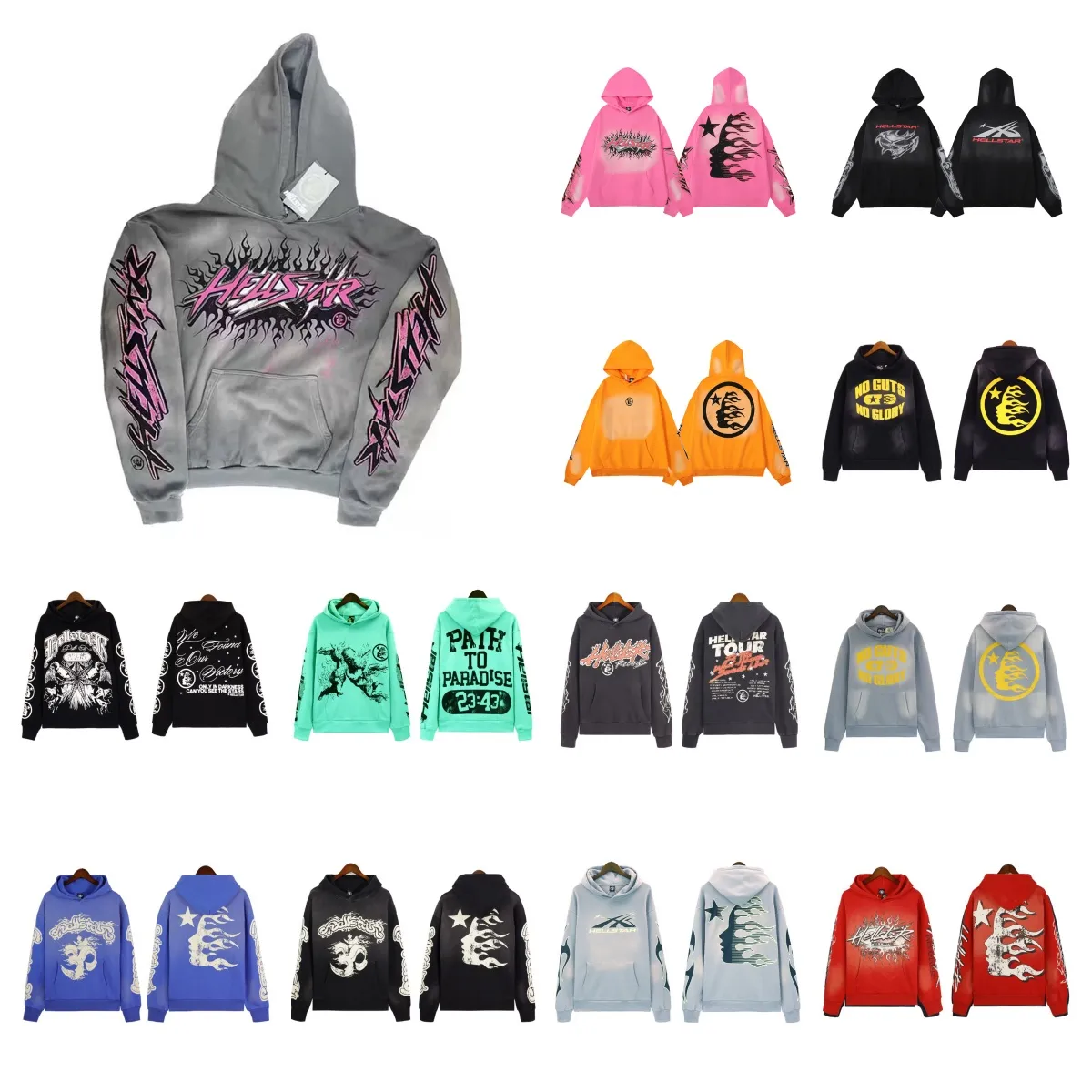 Sweats à capuche Designer Hommes Hellstar Sweat à capuche Hellstars Sweat à capuche Femmes Pantalons décontractés américains Survêtements Sweat à capuche Hoodys