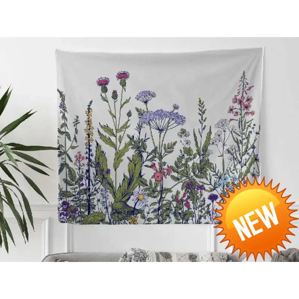 Americanflat Wildflower Field Wall Tapestry by Sisi and Seb