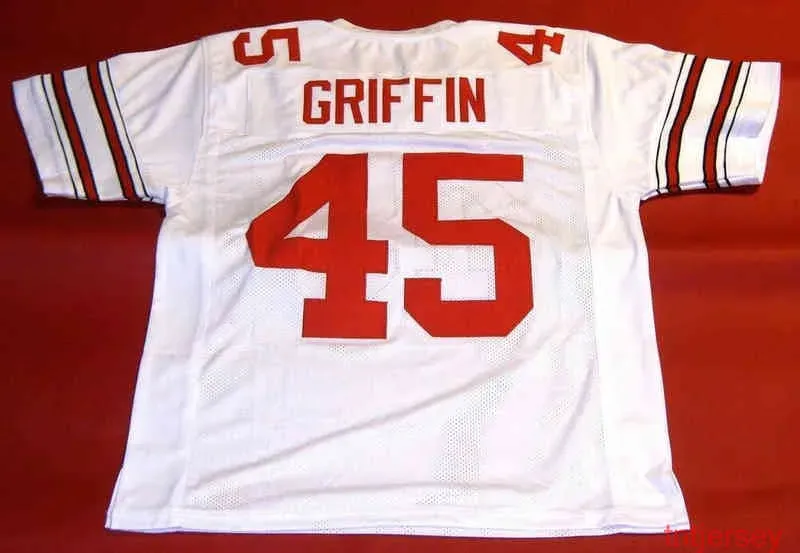 Mit cheap custom ARCHIE GRIFFIN COLLEGE STYLE THROWBACK JERSEY HEISMAN STITCHED add any name number