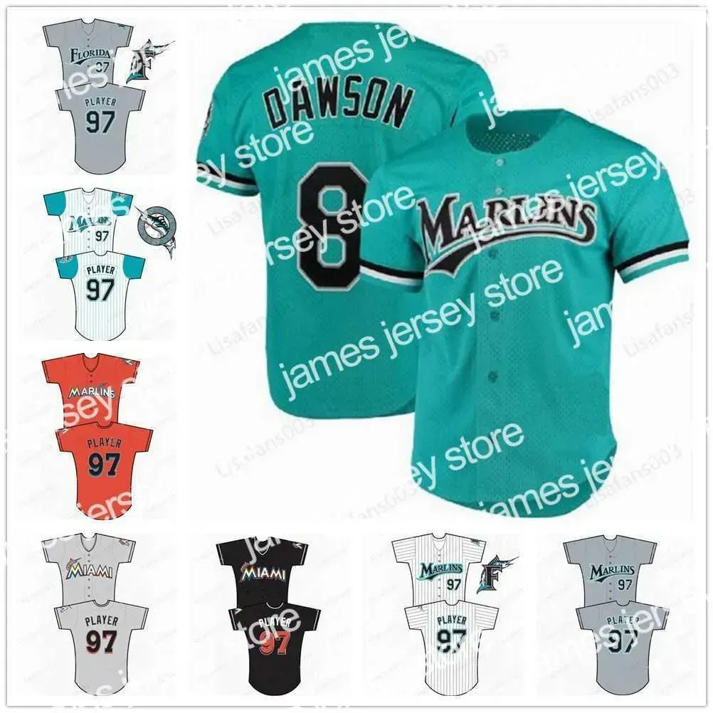 College Baseball usa camisa de beisebol da NCAA Florida Andre Dawson Derrek Lee Luis Castillo Jose Fernandez Anibal Sanchez todos costurados masculinos je